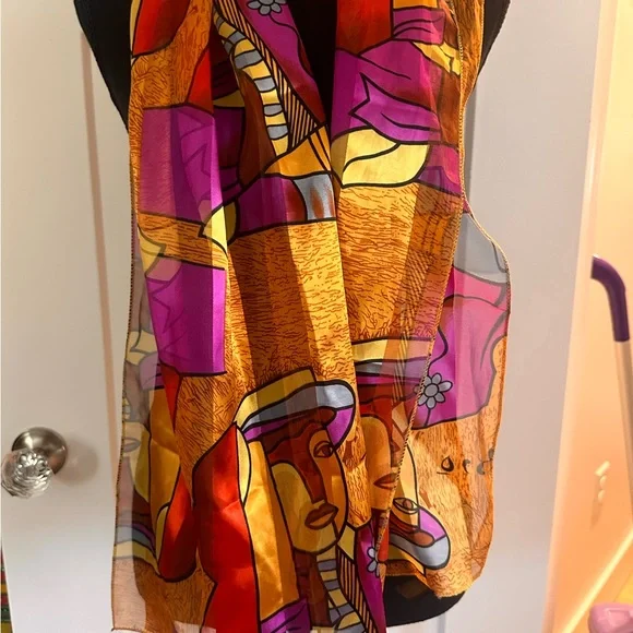 Vintage Scarf Picasso art print - Picture 5 of 10